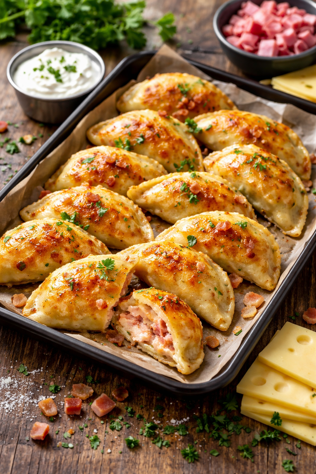 Ham & Cheese Pierogi