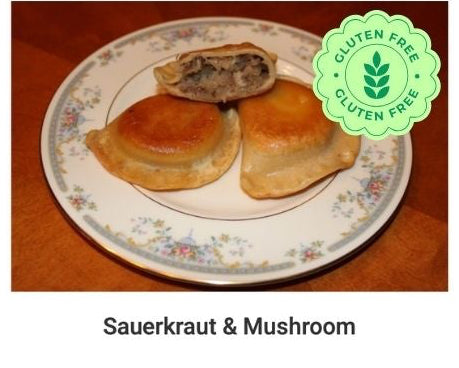 Old World Gluten-Free Sauerkraut & Mushroom Pierogi